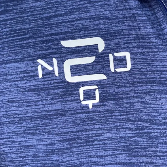 Augusta Sportswear Mens Quarter Zip Pullover Blue Long‎ Sleeve Size M - Picture 3 of 11